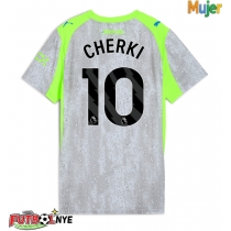 Camiseta Manchester City Rayan Cherki #10 Tercera Equipación para mujer 2025-26 manga corta